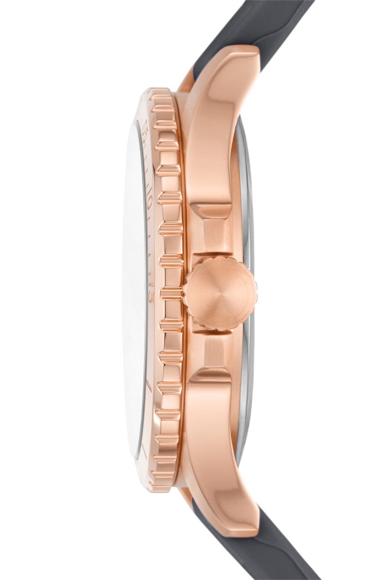 Fossil FB-01 Crystal Silicone Strap Watch, 36mm, Alternate, color,