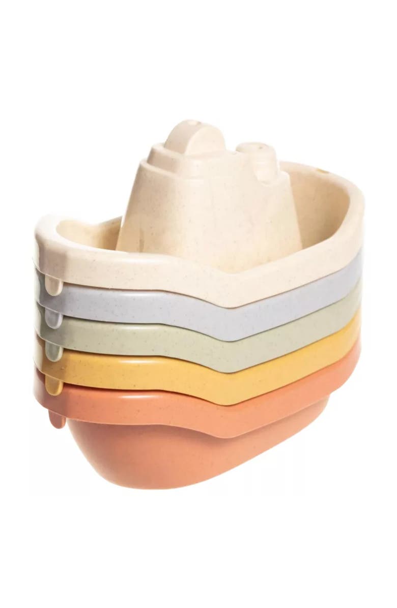 Sperric Floating Boats Mold Free Educational Bath Toy 5-Piece Set, Alternate, color, 