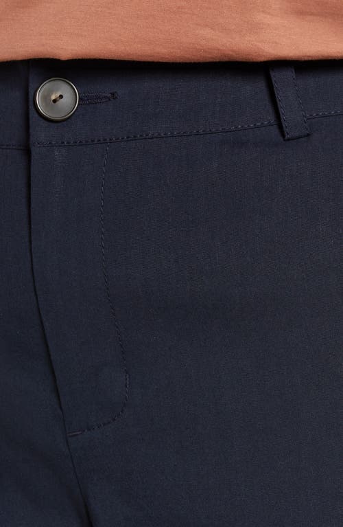 Vince Casual Linen Blend Shorts In Blue