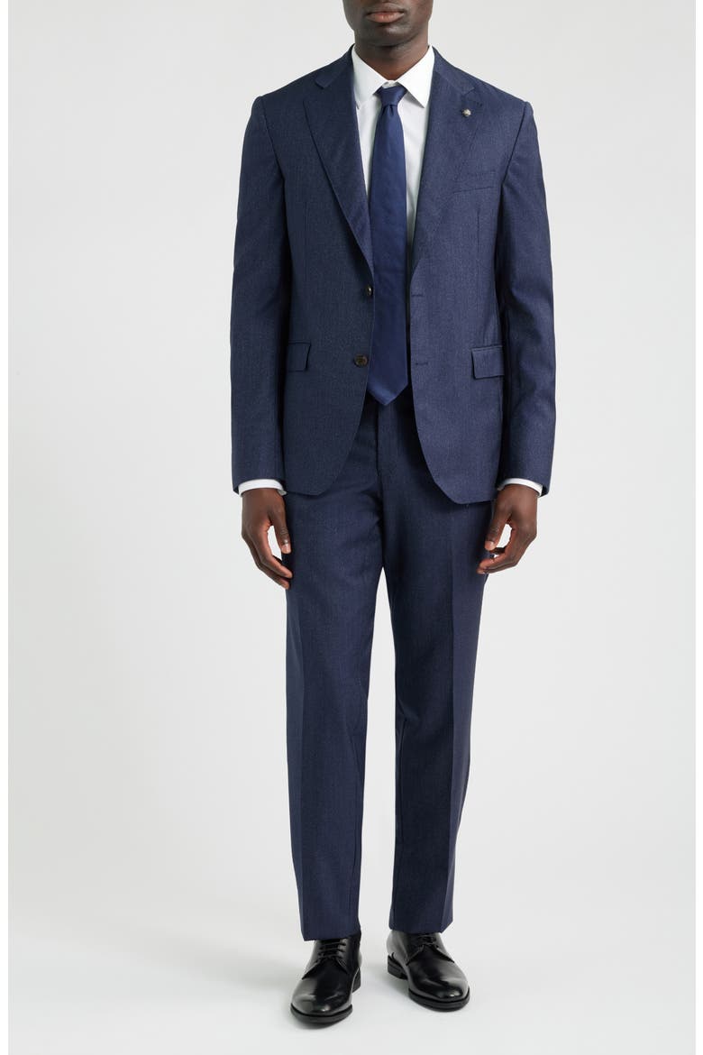 250th Capsule Mason Regular Fit Navy Denim Effect Wool Suit, Main, color, DENIM
