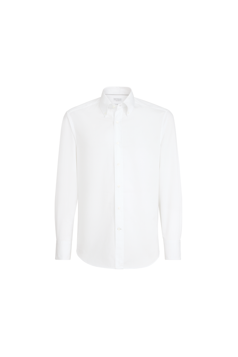 Button-down collar shirt, Alternate, color, White