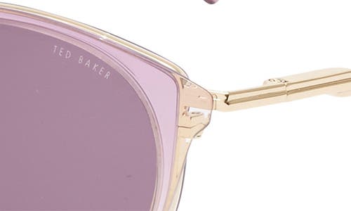 Ted Baker 50mm Gradient Round Sunglasses In Purple