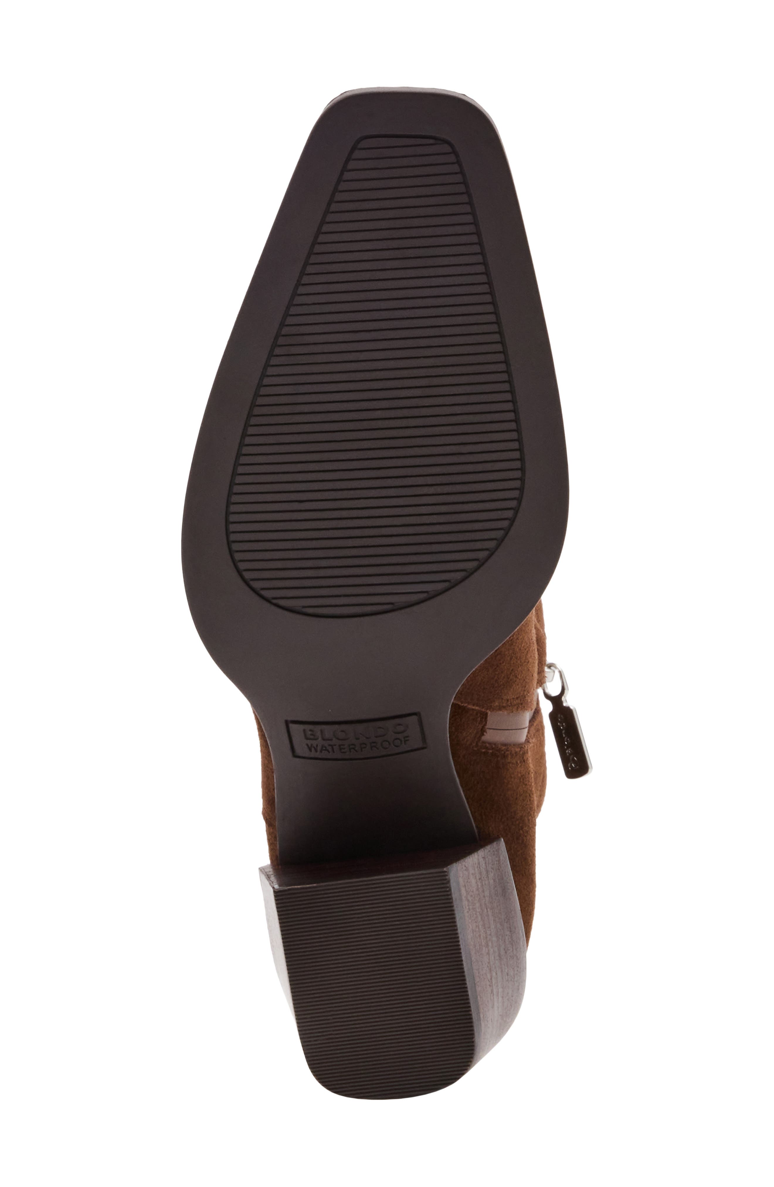 Dusi Leather Chelsea Bootie, Alternate, color, CHOCOLATE SUEDE