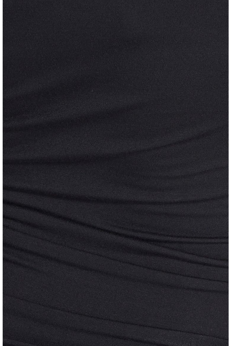 'Stella' Striped Jersey Maternity Dress, Alternate, color, BLACK