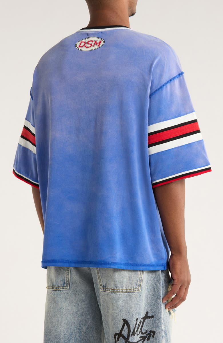 DIET STARTS MONDAY Sex, Love & Diet Athletic Graphic T-Shirt, Alternate, color, Blue/Red