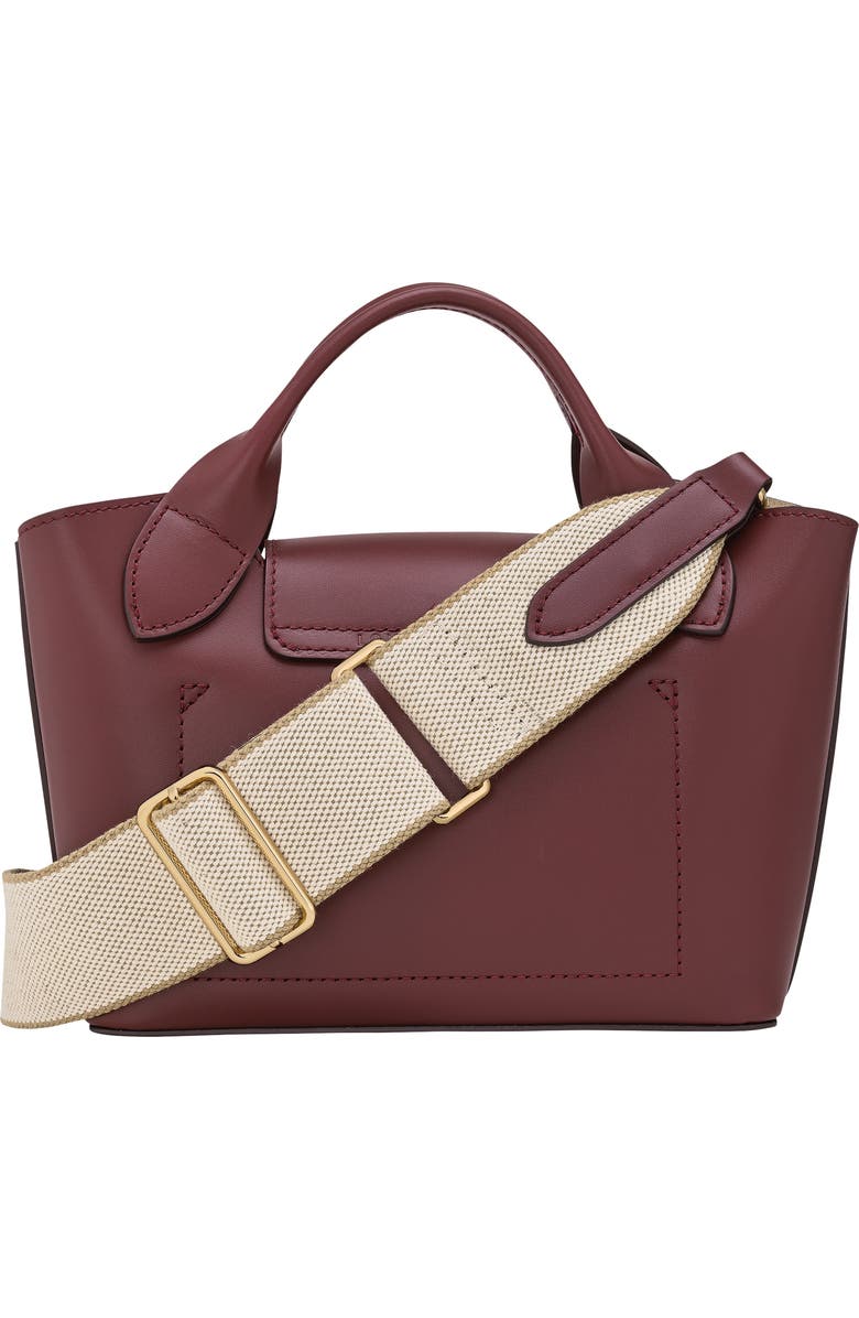 Longchamp Extra Small Épure Timeless Leather Crossbody Bag, Alternate, color, Burgundy