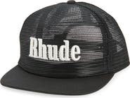Rhude Logo Embroidered Snapback Trucker Hat