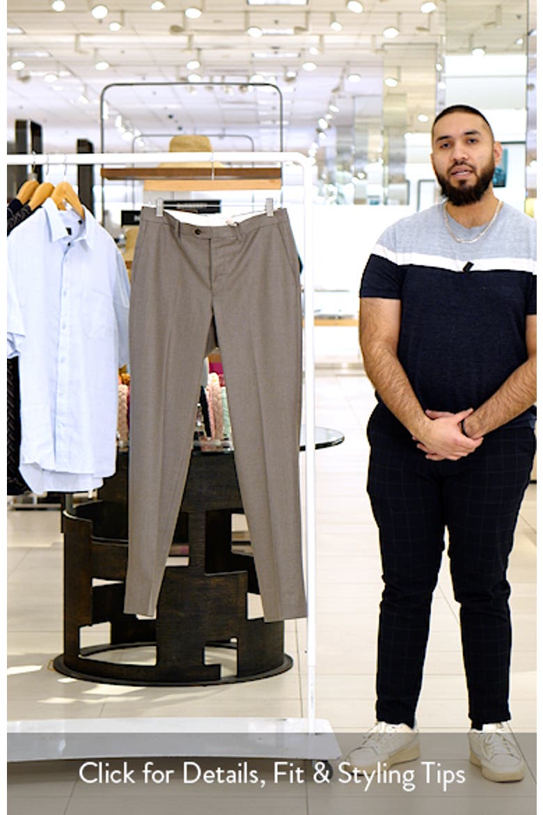 Slim Fit Virgin Wool Dress Pants video