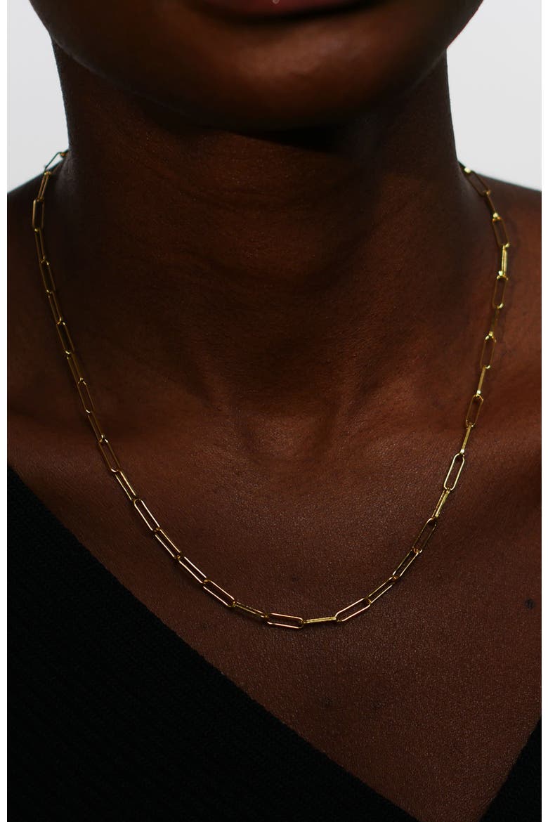 Layla Link Chain Necklace, Alternate, color, Gold
