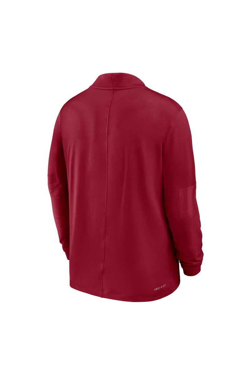 Nike Men's Nike Cardinal Arkansas Razorbacks Dri-FIT Half-Zip Pullover, Alternate, color, Cardinal
