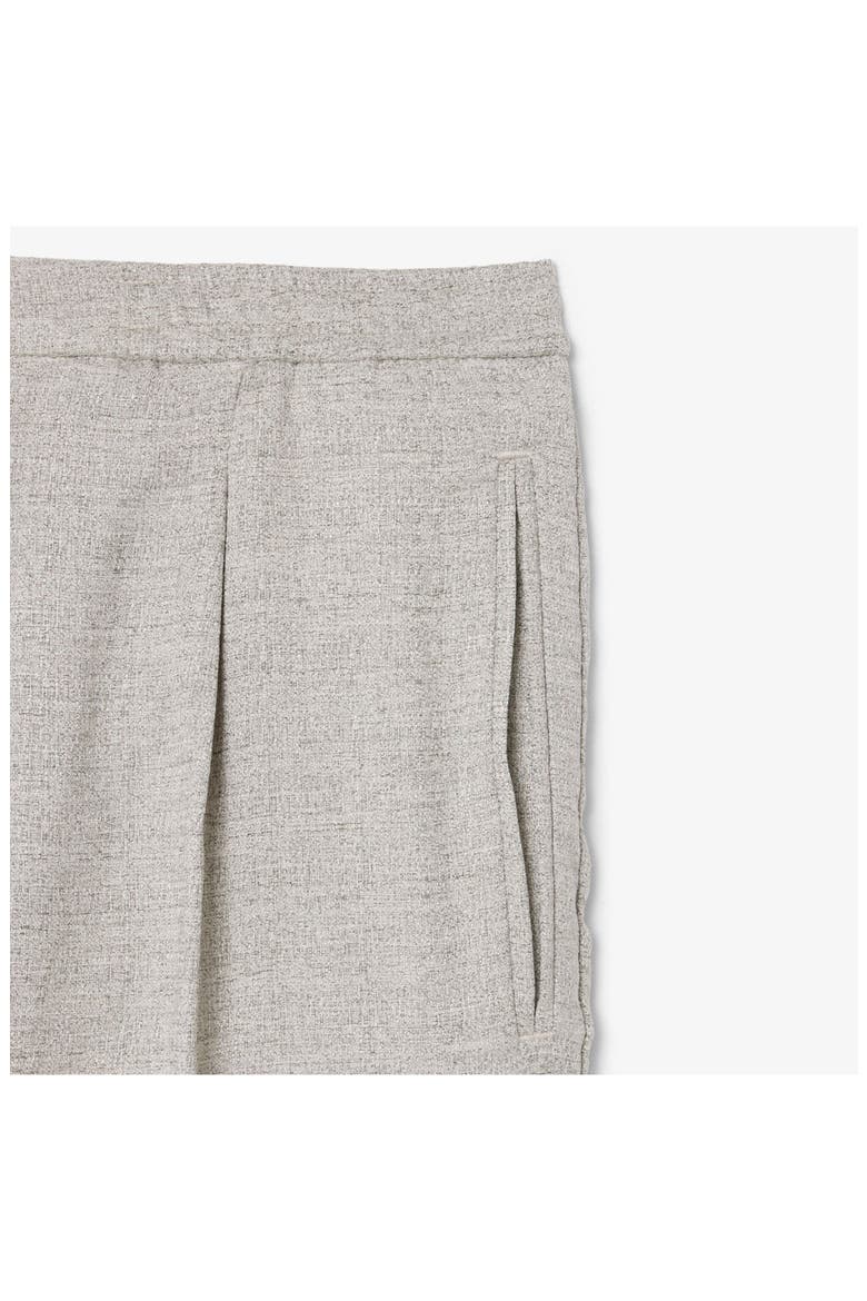 Pleated Relaxed Straight Leg Pants, Alternate, color, GREY CHINE