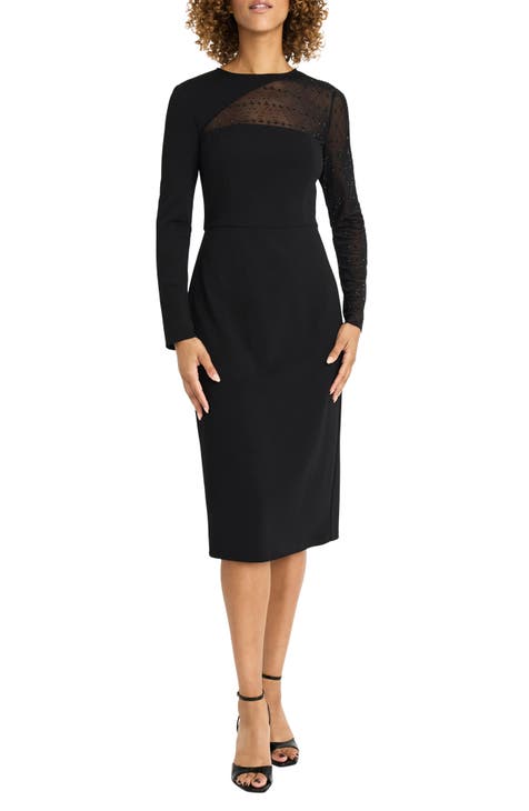 Nordstrom black midi dress best sale