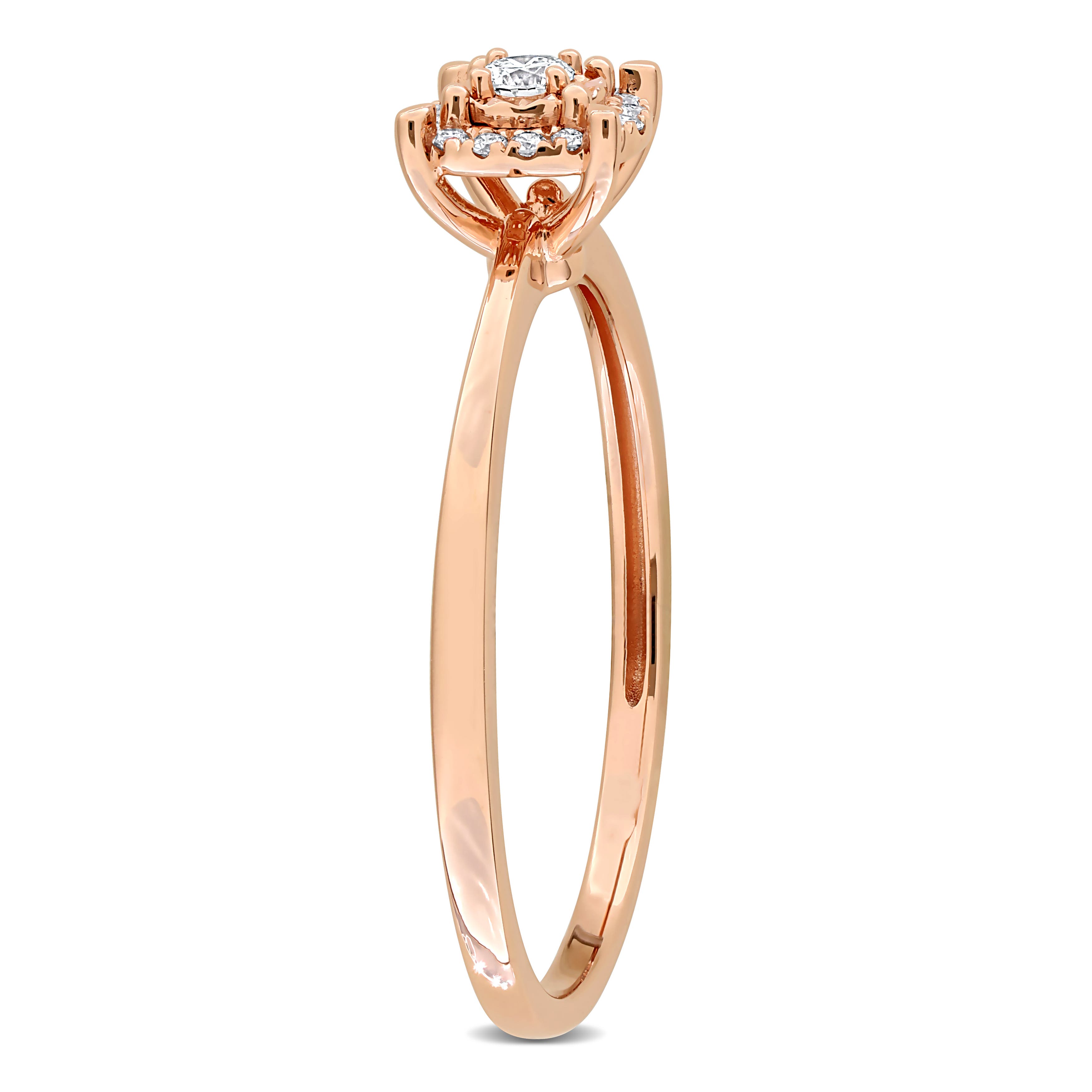 Julianna B. Lab-Grown Diamond Promise Ring 14k Rose Gold (Women ...