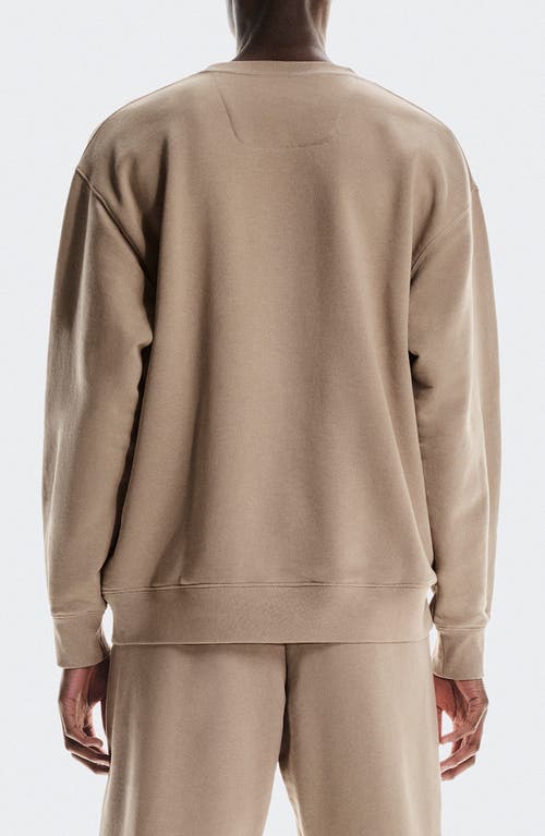 On Club Crewneck Cott Blend Sweatshirt In Brown