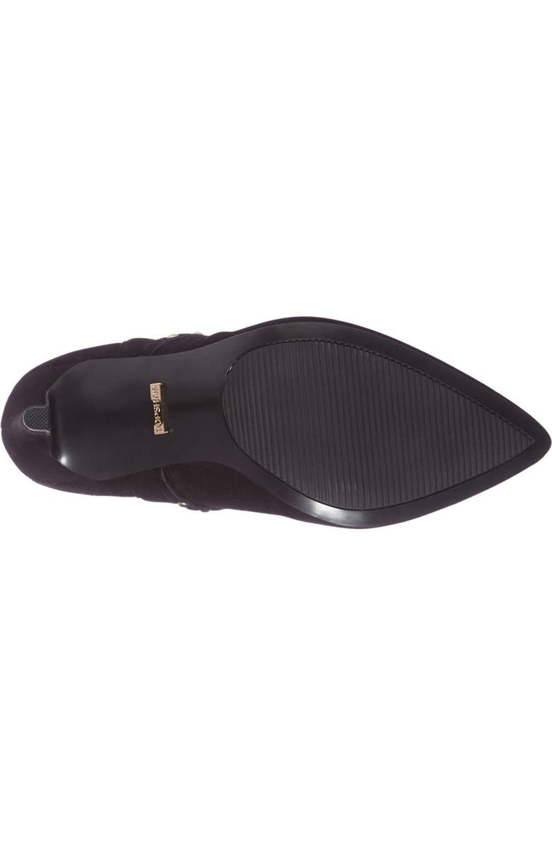 Topshop 'Humour' Studded Pointy Toe Bootie, Alternate, color,