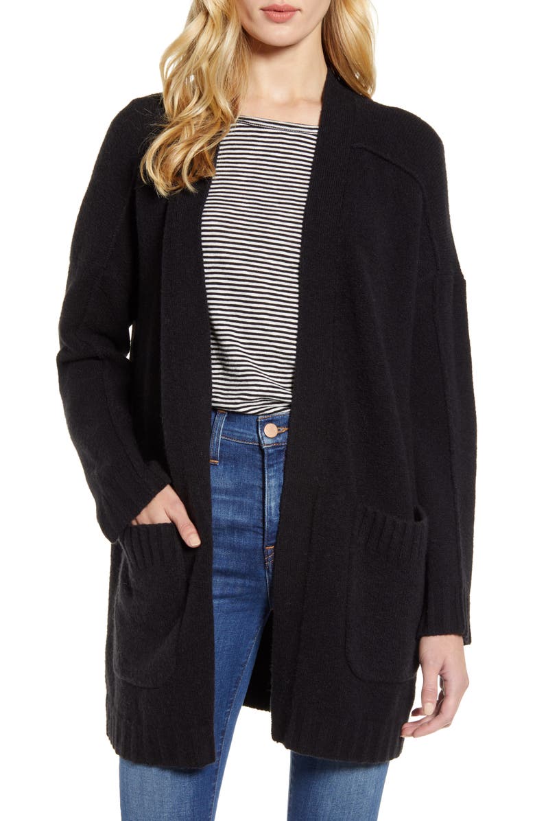 J.Crew Supersoft Yarn Open Cardigan, Main, color,