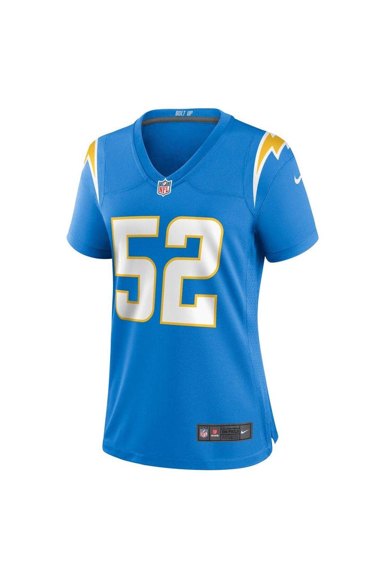 Women's Nike Khalil Mack Powder Blue Los Angeles Chargers Player Jersey, Alternate, color, Powder Blue