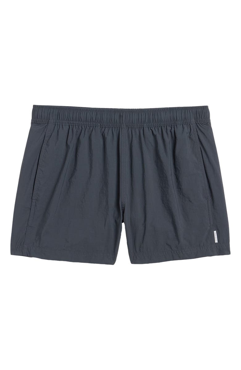 AUTO-REPLY<sup>™</sup> Sebastian Solid 4-Inch Nylon Swim Trunks, Alternate, color, Granite, Dark Grey