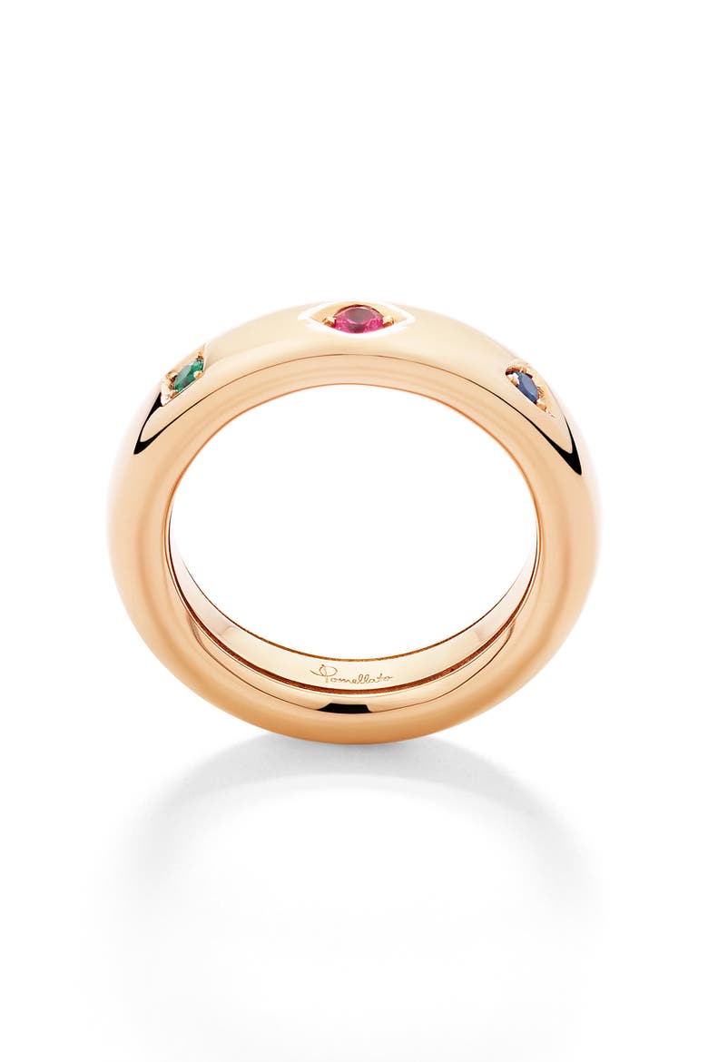 Iconica Extra Slim Ring, Alternate, color, ROSE GOLD/ MULTI
