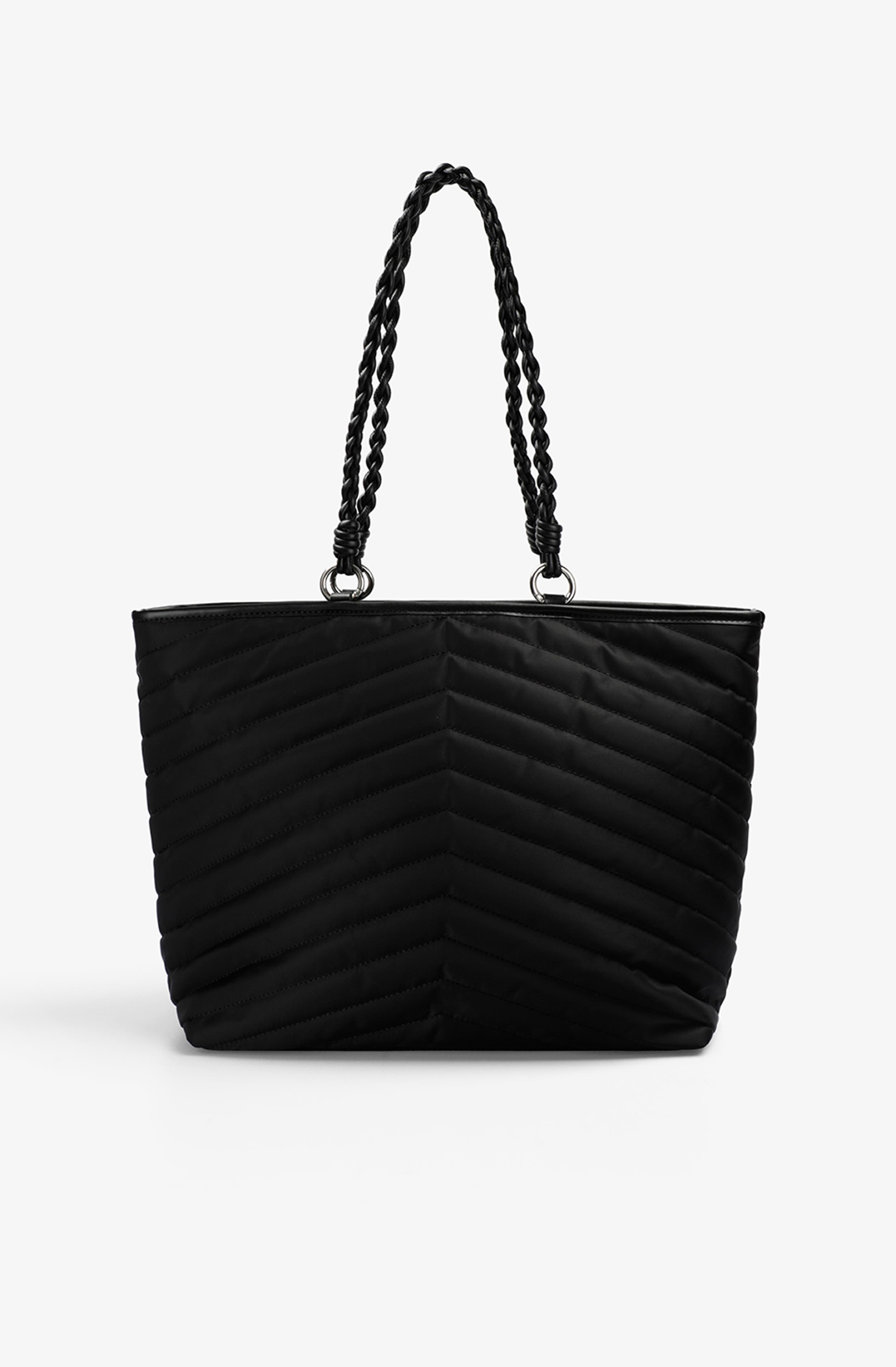 Scalpers Quilted Shopper Bag, Alternate, color, Black