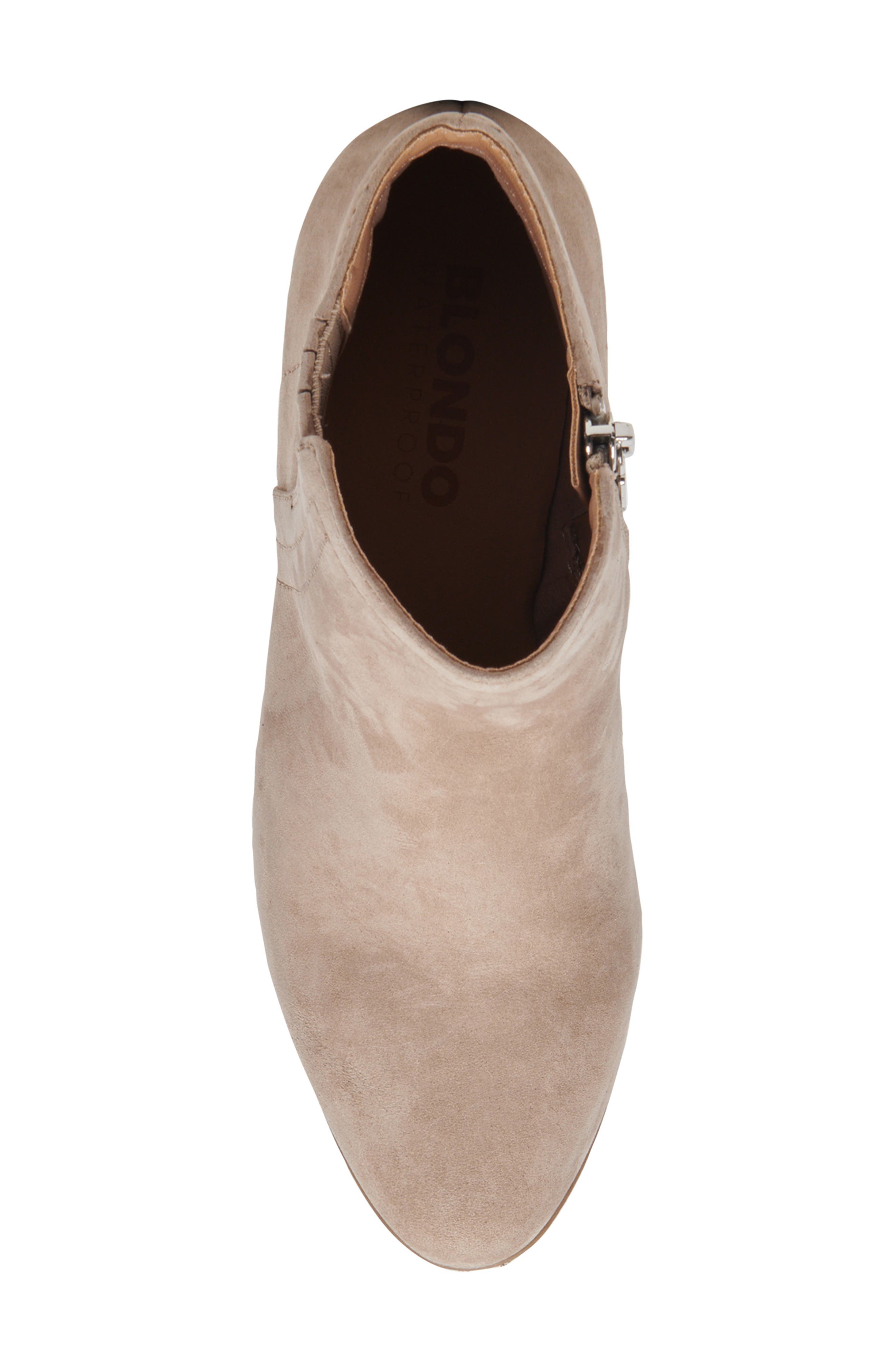 Valli Waterproof Suede Bootie (Nordstrom Exclusive), Alternate, color, SAND NUBUCK