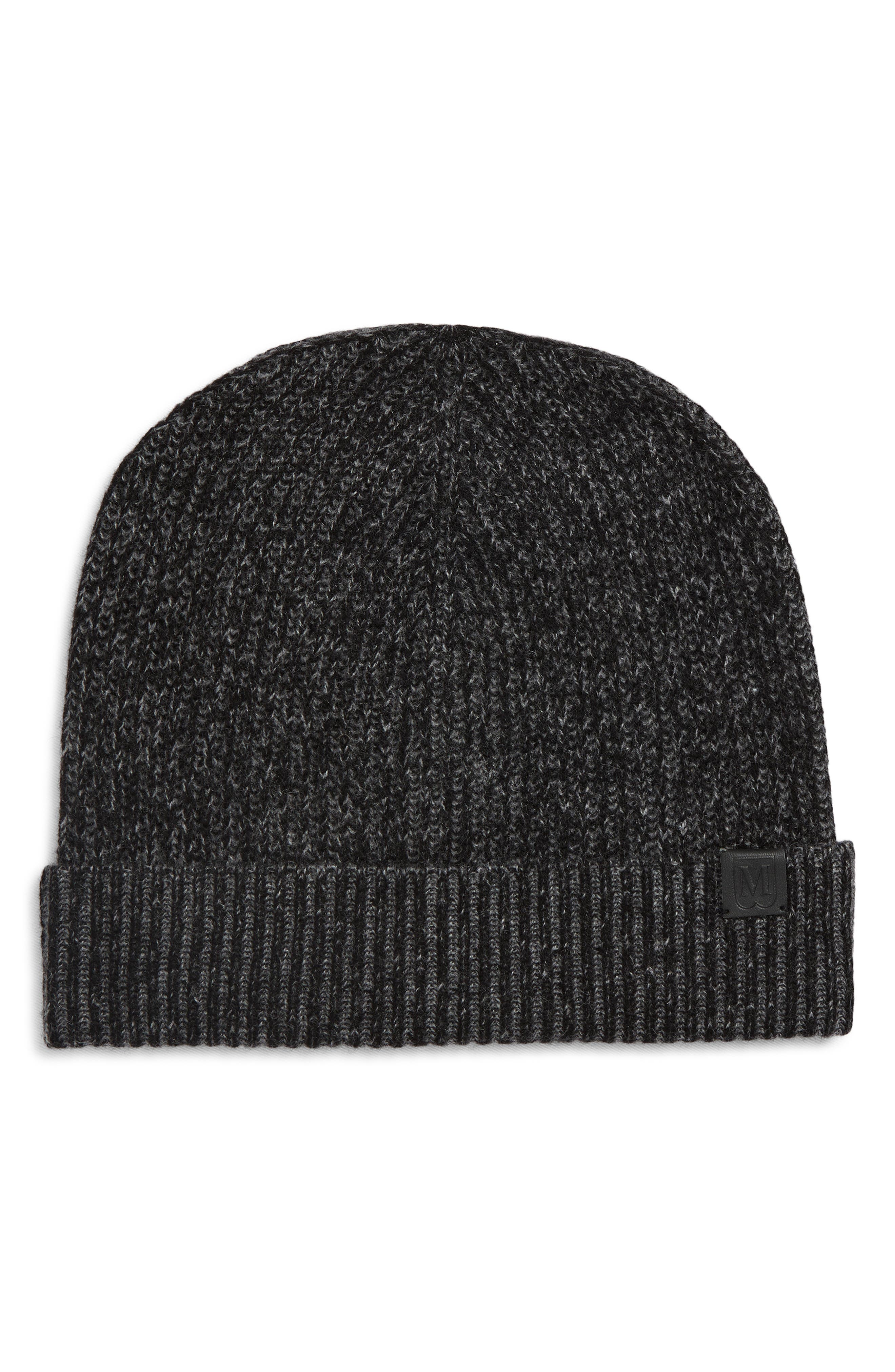 Bruno Magli Cashmere Rib Knit Cuffed Beanie