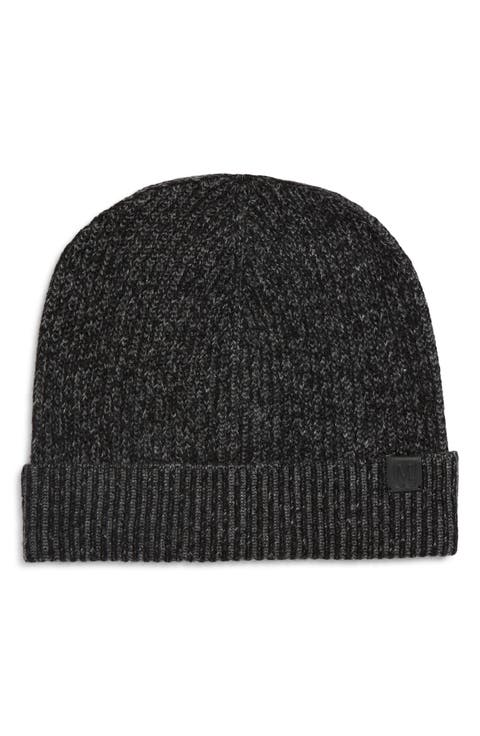 Cashmere Rib Knit Cuffed Beanie
