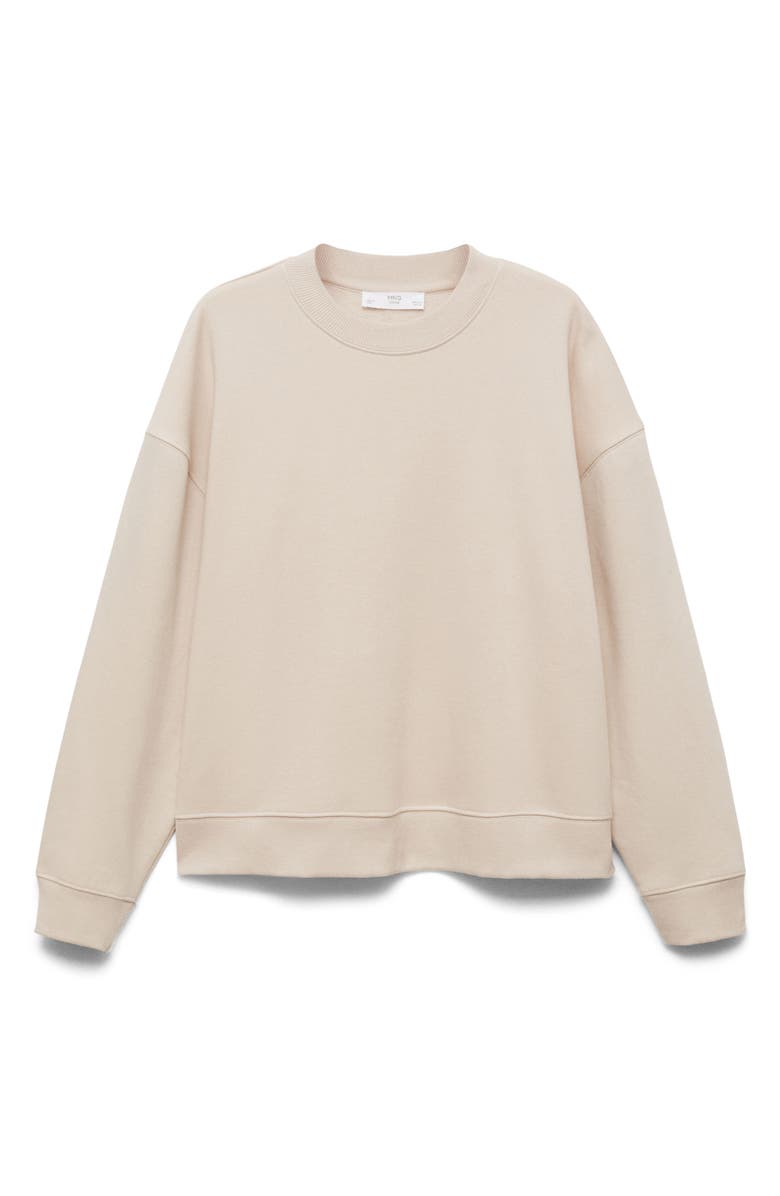 MANGO Cotton Blend Sweatshirt, Alternate, color, 