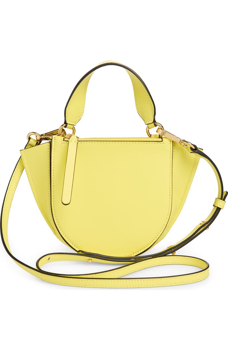 Wandler Small Hortensia Leather Handbag, Alternate, color, Lemon