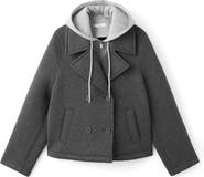 MANGO Layered Hooded Jacket