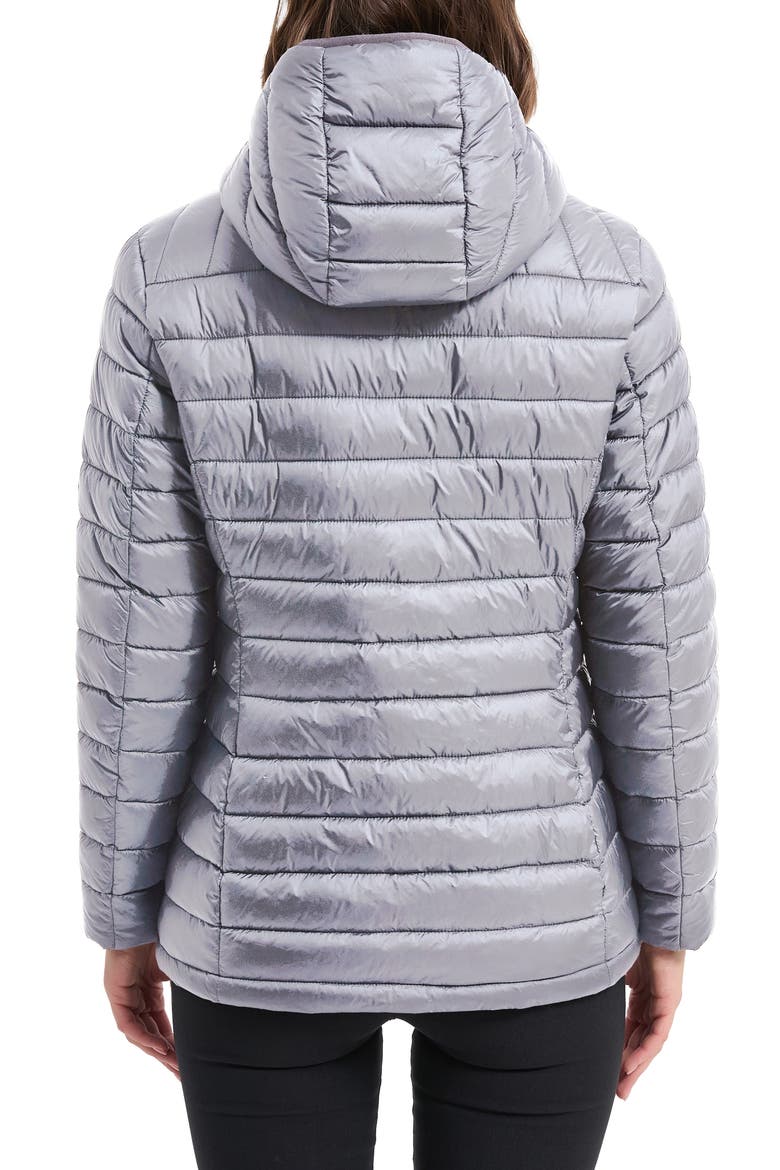 Metallic Quilted Puffer Jacket, Alternate, color, BLUE FLAX