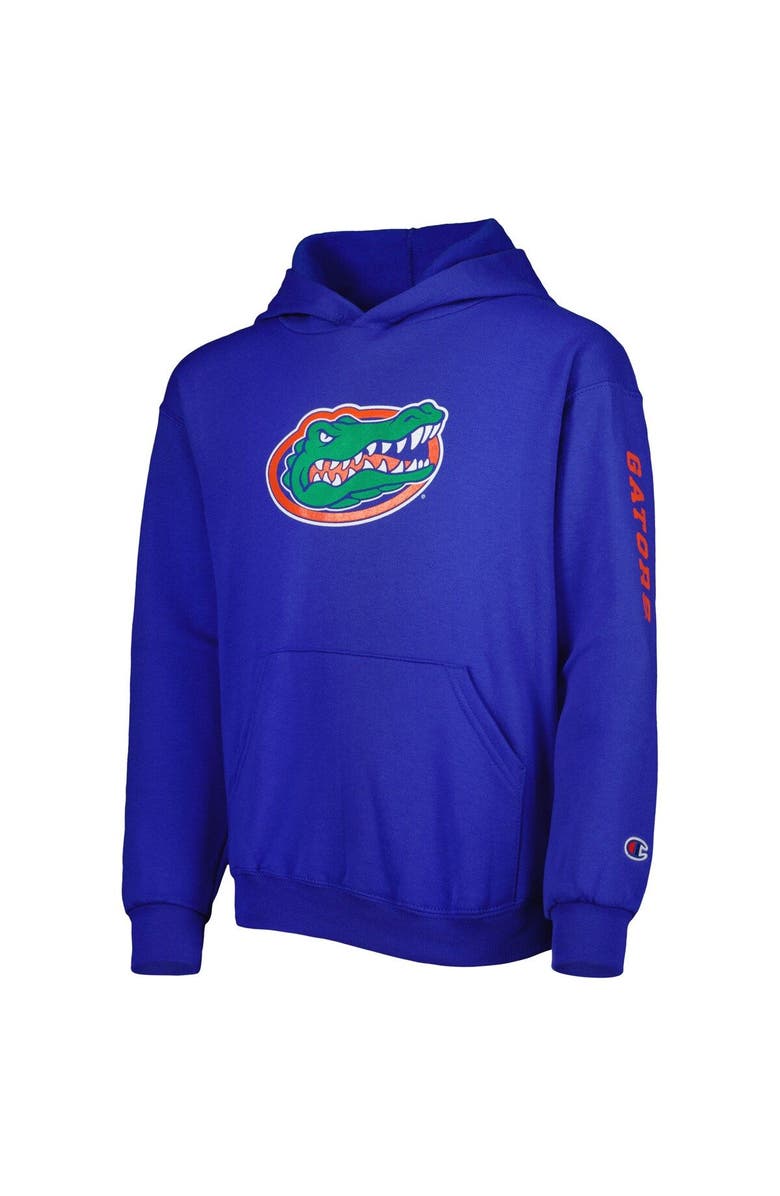 Champion Youth Champion Royal Florida Gators Two-Hit Logo Pullover Hoodie, Alternate, color, 