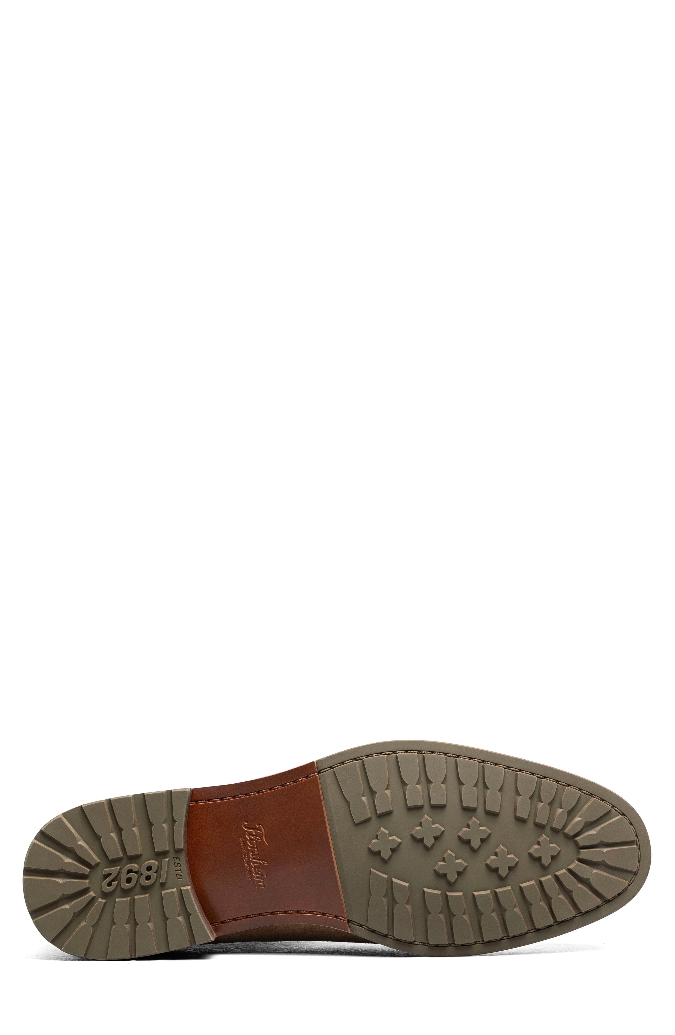 Rucci Lug Plain Toe Chelsea Boot, Alternate, color, SAND