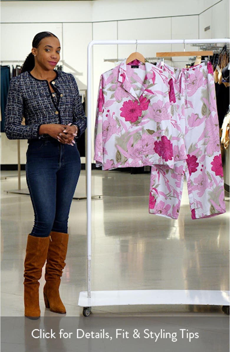 Peony Blossom Satin Pajamas, sales video thumbnail