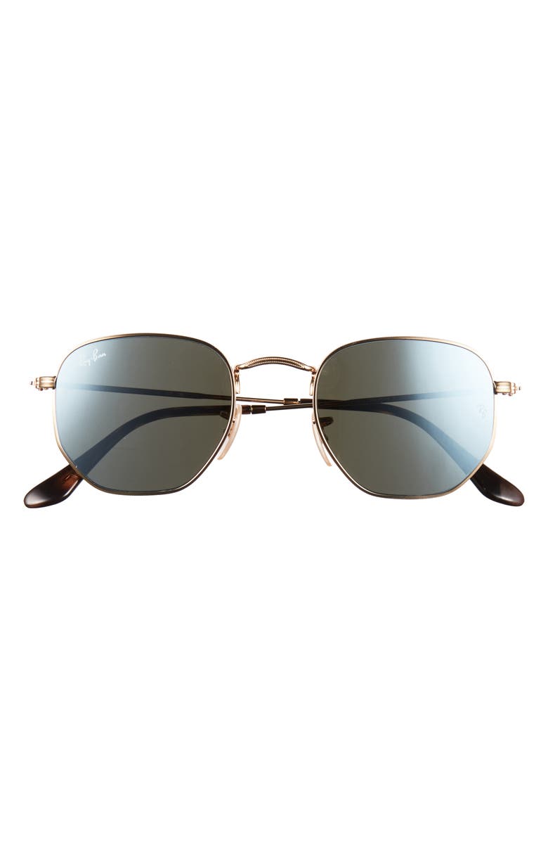 Ray-Ban Geometric Sunglasses, Main, color, Gold Silver