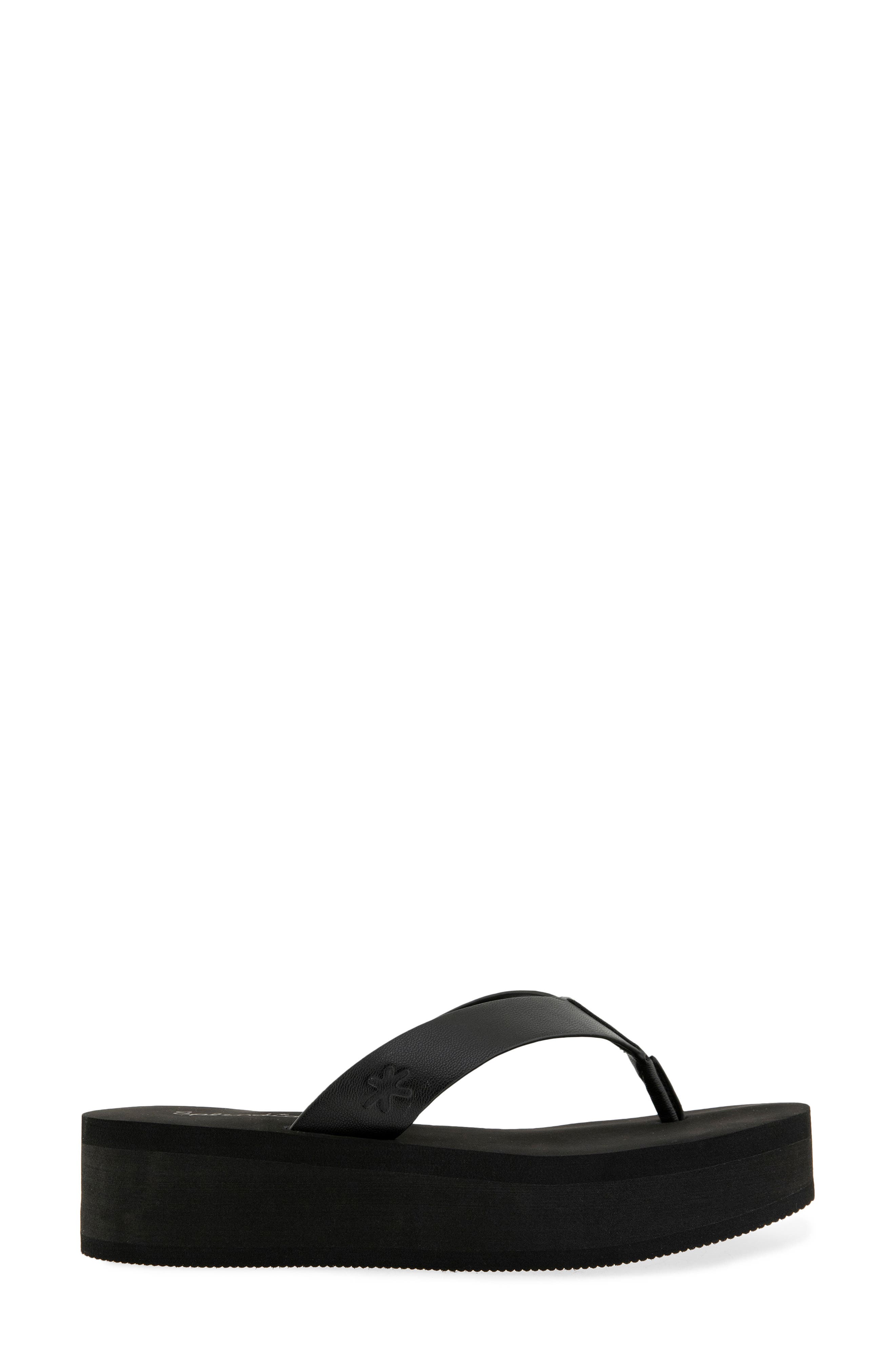 Splendid Quintana Eva Platform Flip Flop, Alternate, color, Black