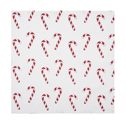 C & F Home C&f Home Candy Cane Wishes Napkins Set Of 6 In Multi