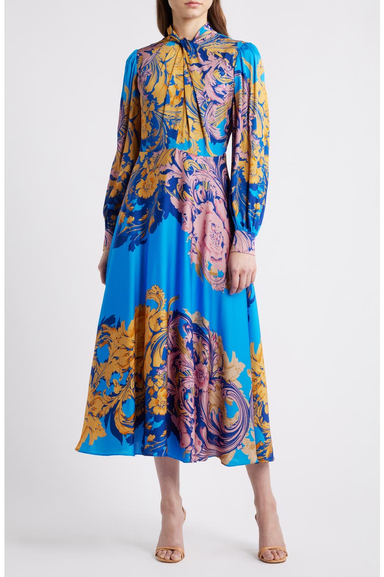 raquel silk maxi dress Johnny Was Raquel Floral Silk Maxi Dress