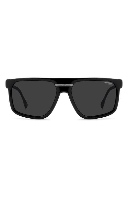 Carrera Eyewear Victory C 60mm Square Flat Top Sunglasses In Black