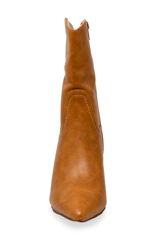 Chase & Chloe Chase And Chloe Slouch Bootie In Brown