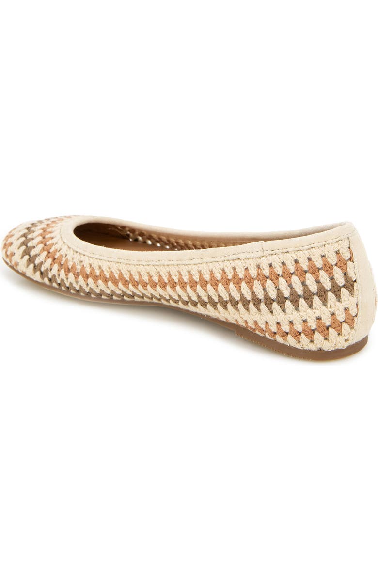 Gentle Souls Mable Macramé Flat, Alternate, color, Tan Multi Fabric