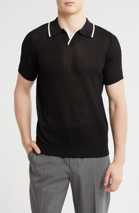 Johnny Collar Sweater Knit Polo