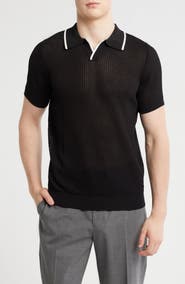 T.R. PREMIUM Johnny Collar Sweater Knit Polo