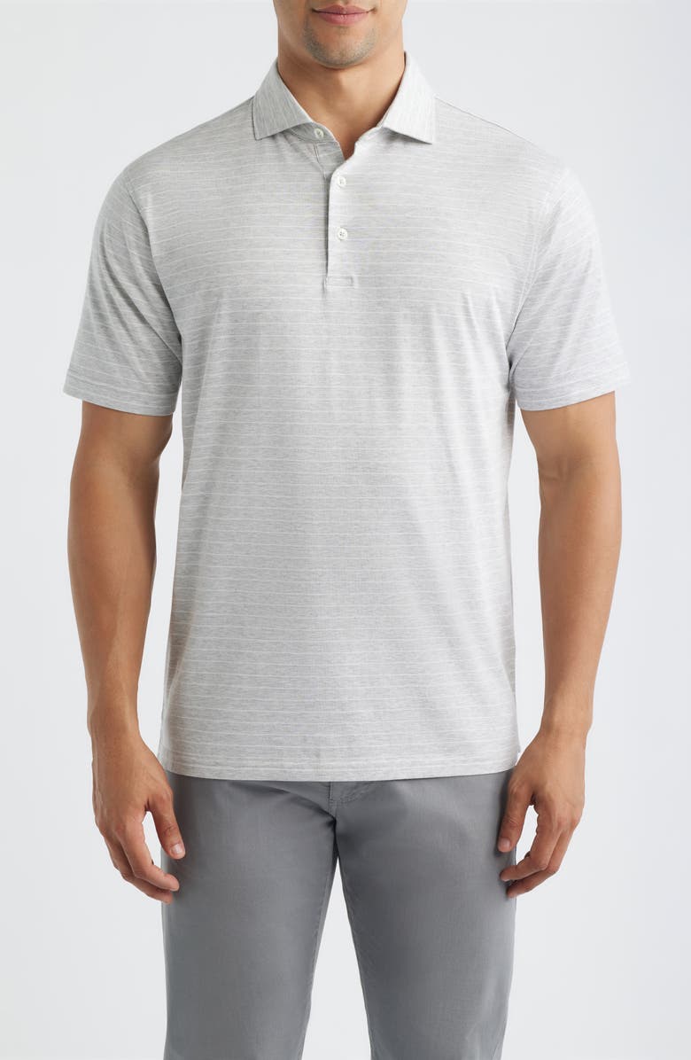 Peter Millar Crown Crafted Excursionist Flex Stripe lo, Main, color, British Grey