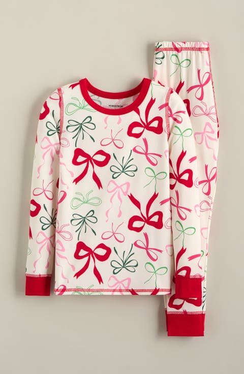 Kids' Print Fitted Two-Piece Pajamas