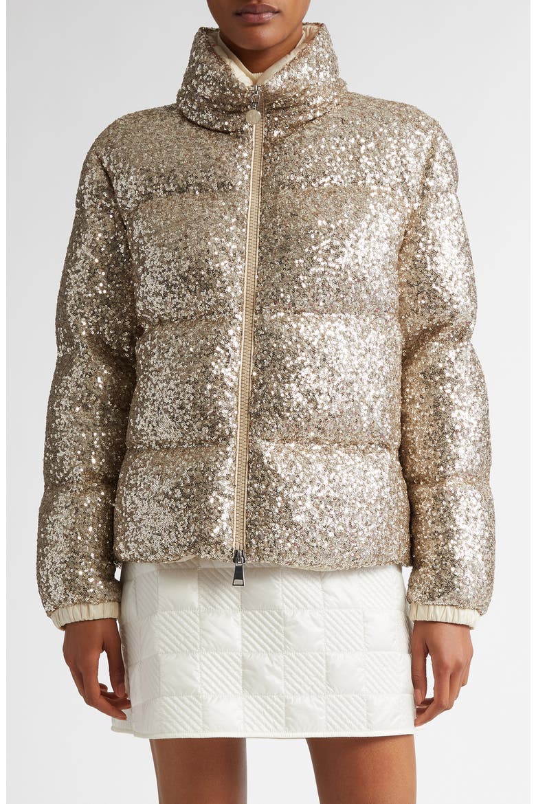 Moncler Anternes Sequin Down Puffer Jacket (Women) | Nordstrom