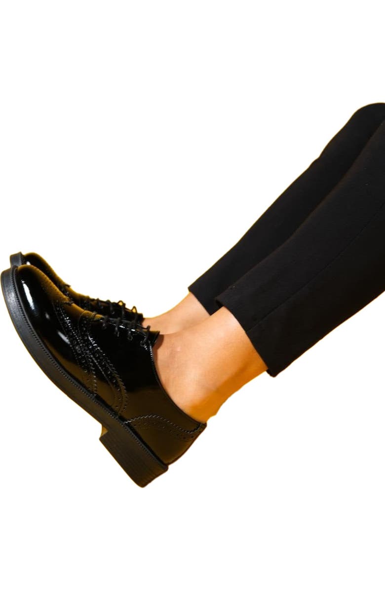 Forever & Always Shoes Avra Leather Oxford, Alternate, color, Black Patent Leather