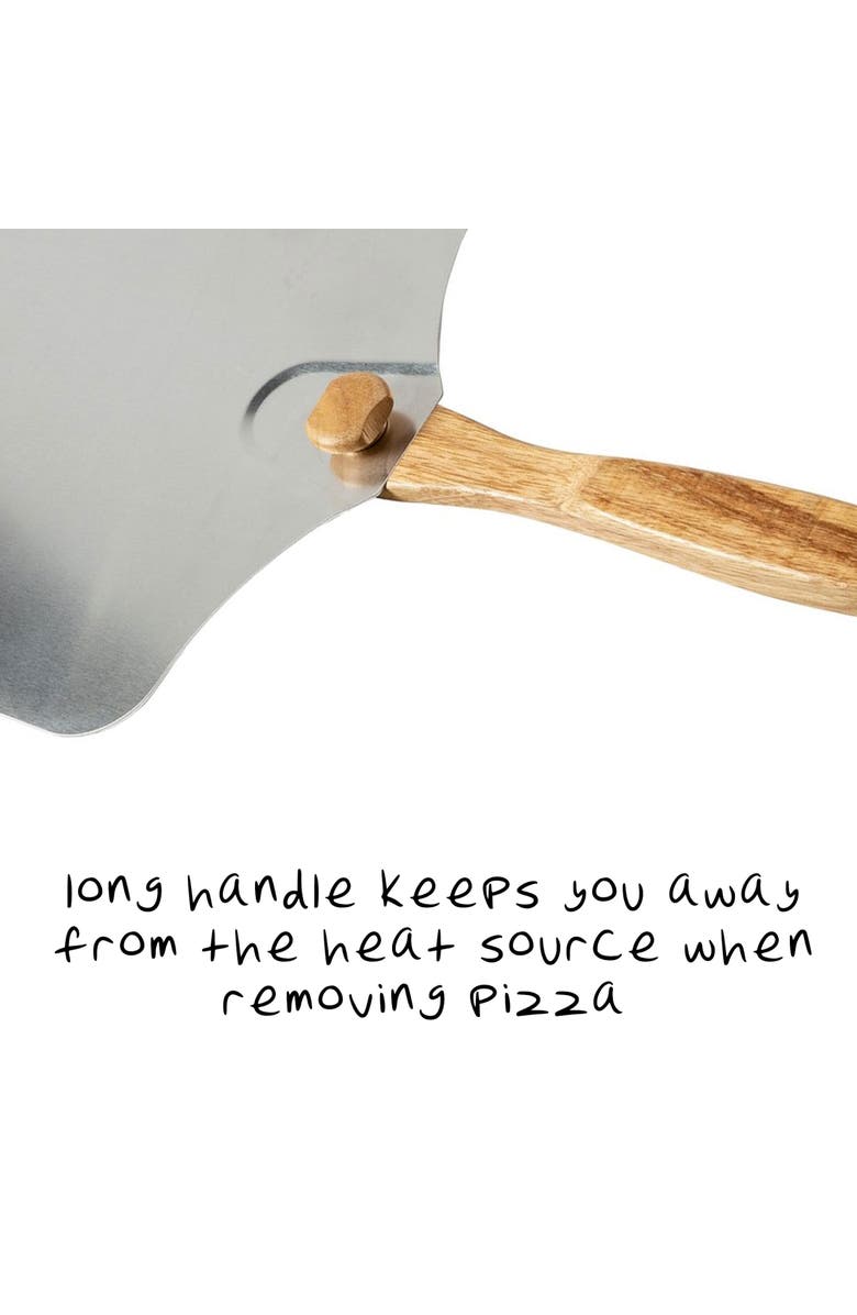 Old Stone Aluminum Pizza Peel w/ Folding Handle, 14x16-Inch, Alternate, color, Metallic Silver