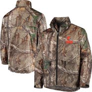 DUNBROOKE Men's Dunbrooke Realtree Camo Cleveland Browns Circle Sportsman Waterproof Packable Full-Zip Jacket