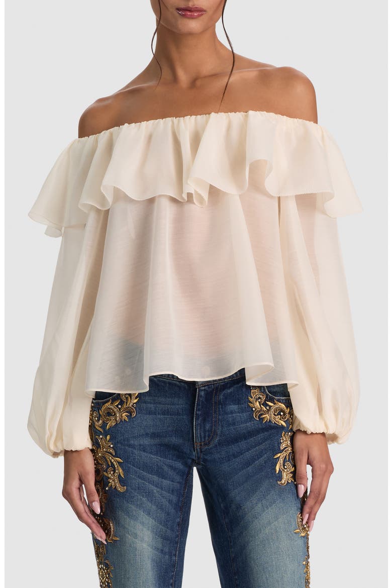 Alta Off the Shoulder Top, Main, color, CHINO
